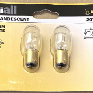 Sewing machine light bulb Diall B15 20W incandescent warm white