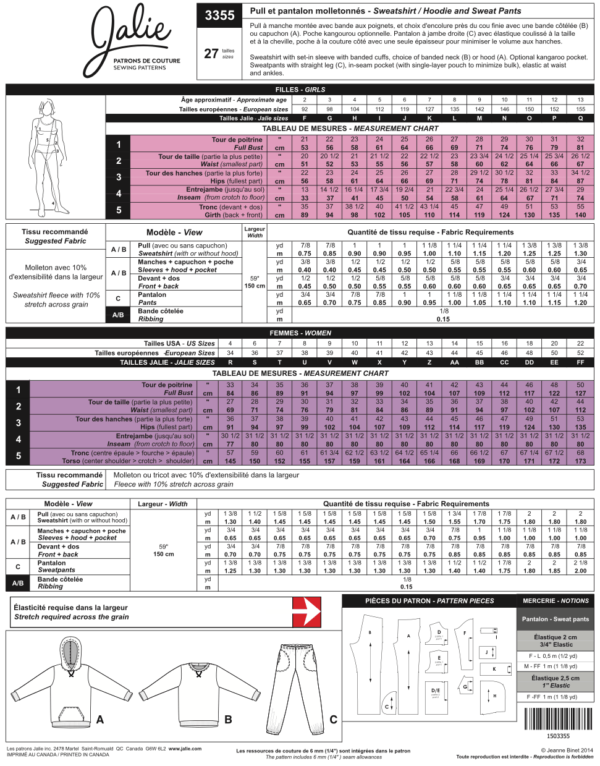 size charts